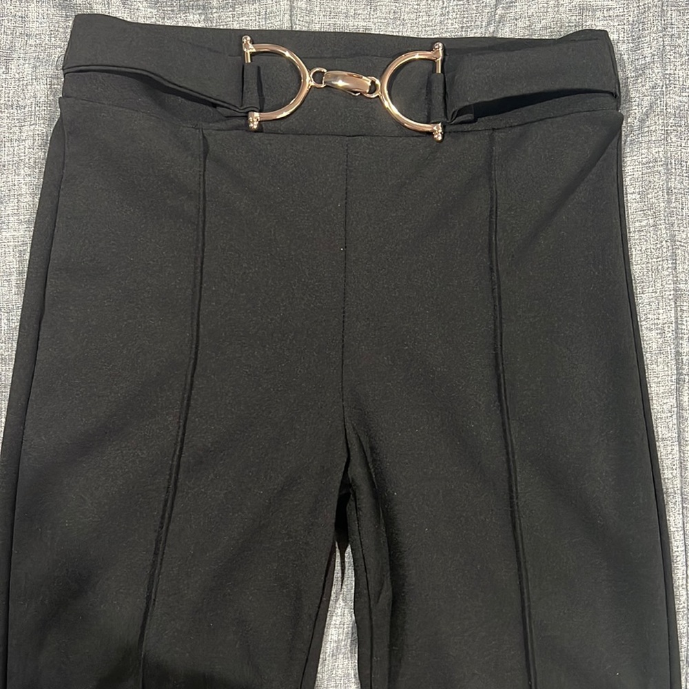 Wide black pants